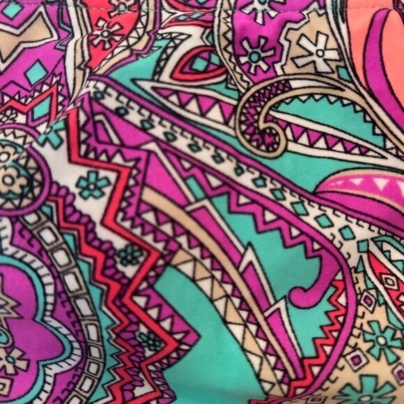 NWT Aqua Couture multicolor paisley swim bottom sz XL - Picture 6 of 10
